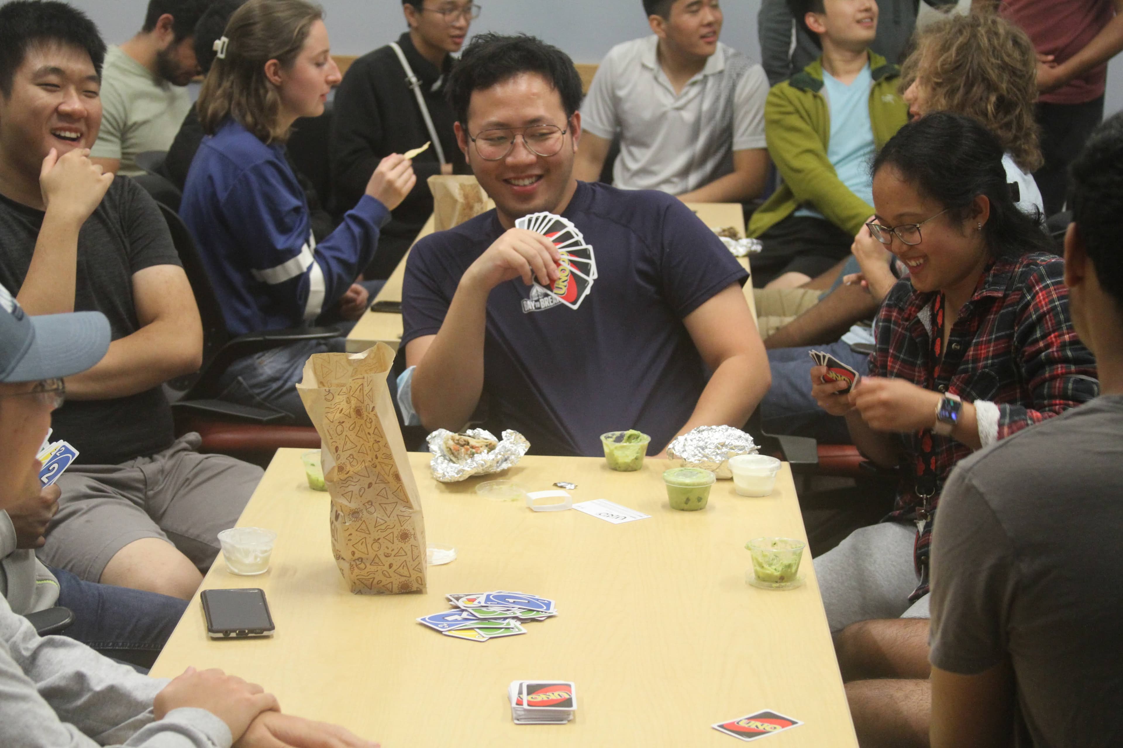 Cyber Members Playing Board Games